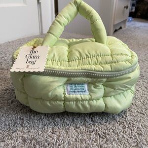 Simply Southern LimeGreen Quilted Cosmetic Case